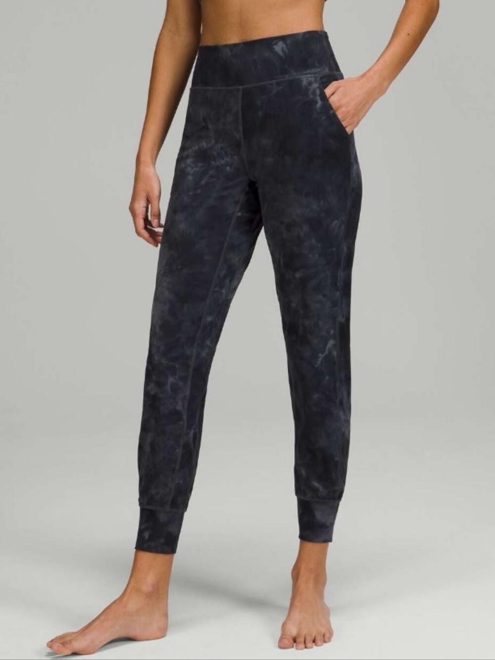 Lululemon Align High Rise Jogger Diamond Dye Pitch Grey Graphite Sz 6
